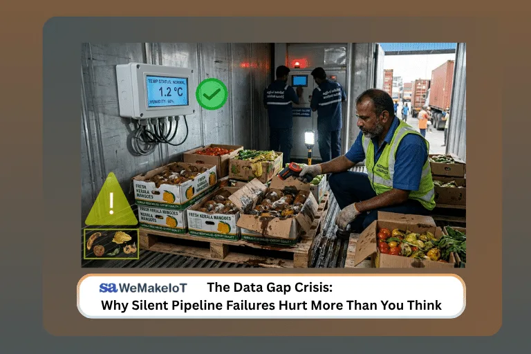 Sensor data gap in IoT device monitoring